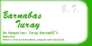 barnabas turay business card